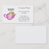 不機嫌おもしろい帽子屋ヤマネのアリス 名刺 (正面/裏面)