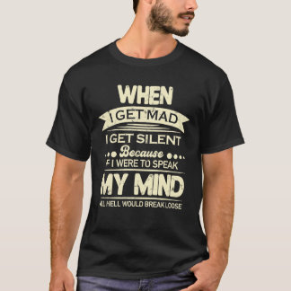 不機嫌が出た静からもし気が話する Tシャツ