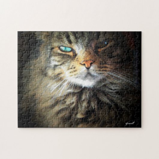 不機嫌そうな天使顔 ジグソーパズル (横)