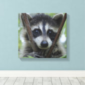 不機嫌そうな目 キャンバスプリント (インサイチュ (ウッドフロア))