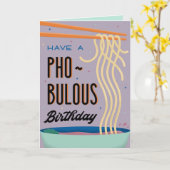 不機嫌そうな誕生日を取る カード (黄色い花)