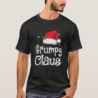 不機嫌なおもしろいクロースクリスマスパジャマスサンタ Tシャツ