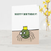 不機嫌なくものバースデー・カード カード (黄色い花)