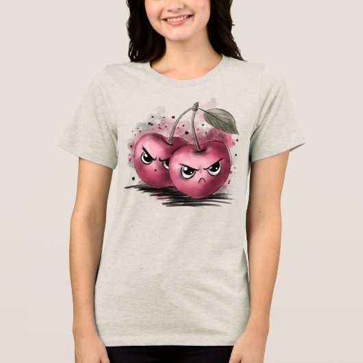 不機嫌なさくらんぼ トライブレンドＴシャツ (正面)