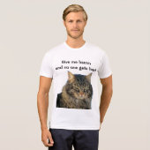 不機嫌なエンジェルはあなたのベーコンを欲しがっている Tシャツ (正面フル)