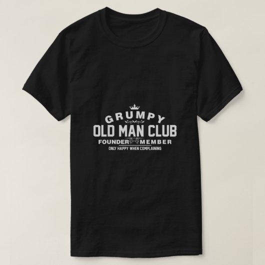 不機嫌なオールドマンクラブ Tシャツ (デザイン正面)