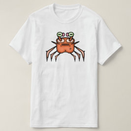 不機嫌なカニの面白Tシャツ Tシャツ