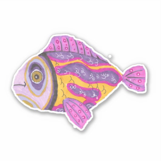 不機嫌なカラフル シール (正面)