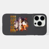 不機嫌なカリコキャットとおもしろい引用文 Case-Mate iPhoneケース (裏面 (横))