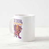 不機嫌なキメラ 三つの頭 耐えられない ユーモア コーヒーマグカップ (正面左)