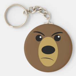 不機嫌なクマ顔 キーホルダー