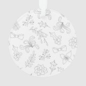 不機嫌なクリスマス猫 オーナメント (裏面)