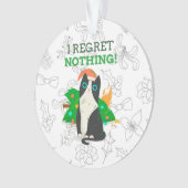 不機嫌なクリスマス猫 オーナメント (正面)