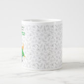 不機嫌なクリスマス猫 ジャンボコーヒーマグカップ (正面)