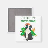 不機嫌なクリスマス猫 マグネット (正面/裏面)