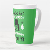 不機嫌なクリスマス カフェラテマグ (右アングル)