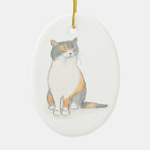 不機嫌なケイティのクリスマスの装飾 セラミックオーナメント (正面)