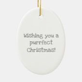 不機嫌なケイティのクリスマスの装飾 セラミックオーナメント (裏面)