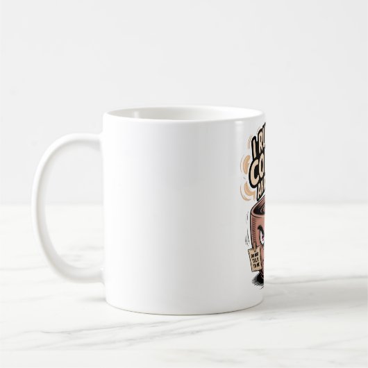不機嫌なコーヒーマグ走 – 私はコーヒーと嫌い コーヒーマグカップ (左)