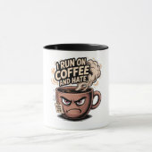 不機嫌なコーヒーマグ走 – 私はコーヒーと嫌い マグカップ (中央)