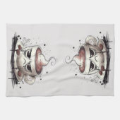 不機嫌なコーヒー キッチンタオル (横)