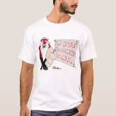 不機嫌なサンタ長袖ラグランTシャツ Tシャツ (正面)