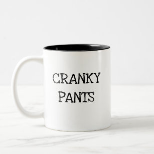 不機嫌なズボン-私は朝を憎みます ツートーンマグカップ