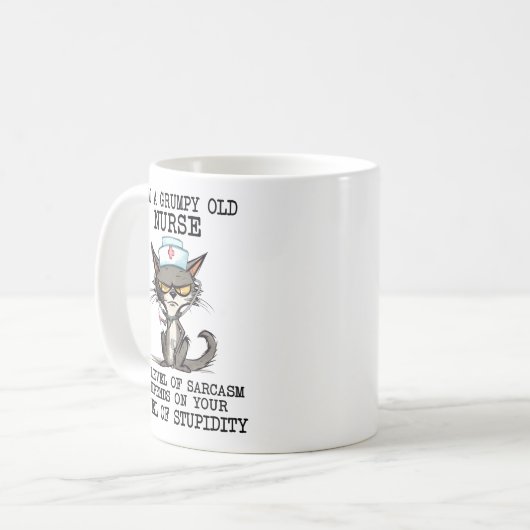「不機嫌なナース」 コーヒーマグカップ (正面左)