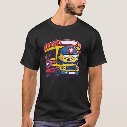 不機嫌なバスの運転手 Tシャツ (正面)