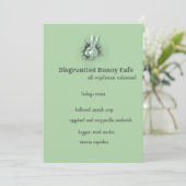 不機嫌なバニー・ラビットカード 招待状 (スタンド正面)