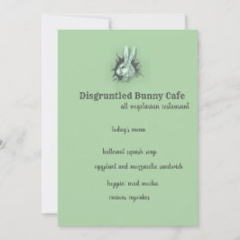 不機嫌なバニー・ラビットカード 招待状