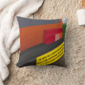 不機嫌なバンパーステッカーおもしろい装飾用クッション クッション (ブランケット)