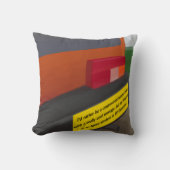 不機嫌なバンパーステッカーおもしろい装飾用クッション クッション (正面)