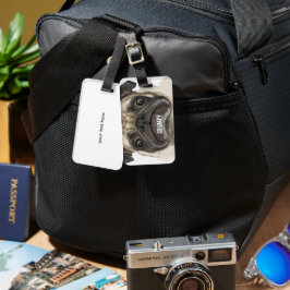 不機嫌なパギーのプレゼント ラゲッジタグ