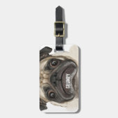 不機嫌なパギーのプレゼント ラゲッジタグ (正面縦)