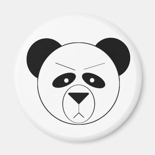 不機嫌なパンダ マグネット (正面)