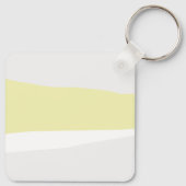 不機嫌なピグニュートラルカラーキーチェパーソナライズされたーン キーホルダー (裏面)