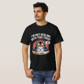「不機嫌なフランスフランスの人：スマイルTへ」 Tシャツ (正面フル)