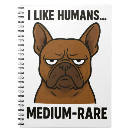 不機嫌なブルドッグ。反社会的動物 ノートブック