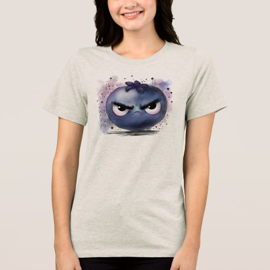 不機嫌なブルーベリー トライブレンドＴシャツ (正面)