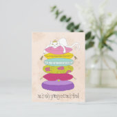 不機嫌なプリンセスネコとエンドウ豆の漫画 ポストカード (スタンド正面)