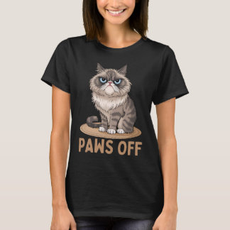 不機嫌なペルシャ猫、皮肉おもしろいな猫好き Tシャツ