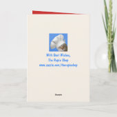 不機嫌なヤギのクリスマス シーズンカード (裏面)