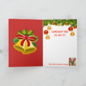 不機嫌なヤギのクリスマス シーズンカード (内部)