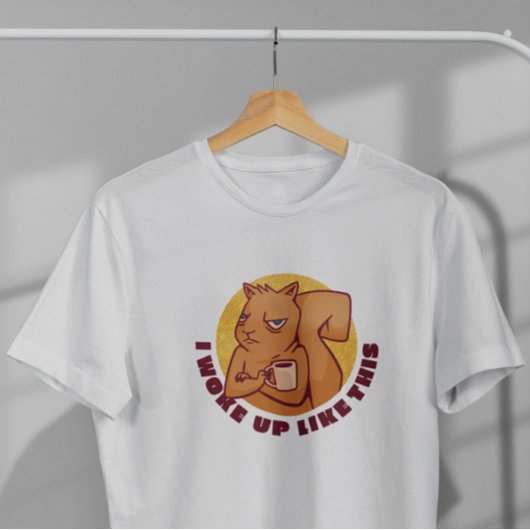 不機嫌なリスの漫画 Tシャツ