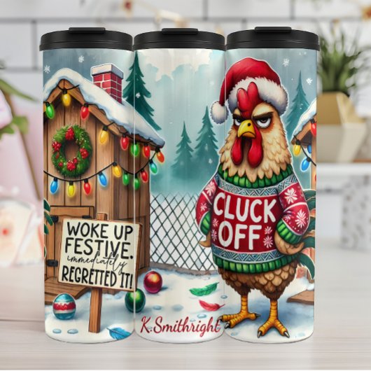 不機嫌なルースターフェスティバルホリデーユーモア タンブラー