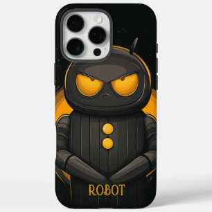 不機嫌なロボットパーソナライズされた iPhone 16 PRO MAXケース