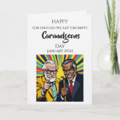 不機嫌な人達の日おめでとう!1月29日 カード (正面)