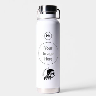 不機嫌な仙人カニシルエットモノグラム ウォーターボトル