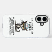 不機嫌な古いナースケース – おもしろいと皮肉なデザイン Case-Mate iPhoneケース (裏面 (横))